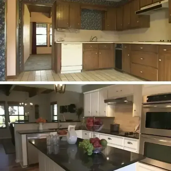 Before and after full kitchen renovation by Homewise in Pittsburgh Pennsylvania